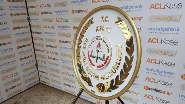 Metal Çelenk 70 cm Ekonomik Keles İlçe Millî Eğitim