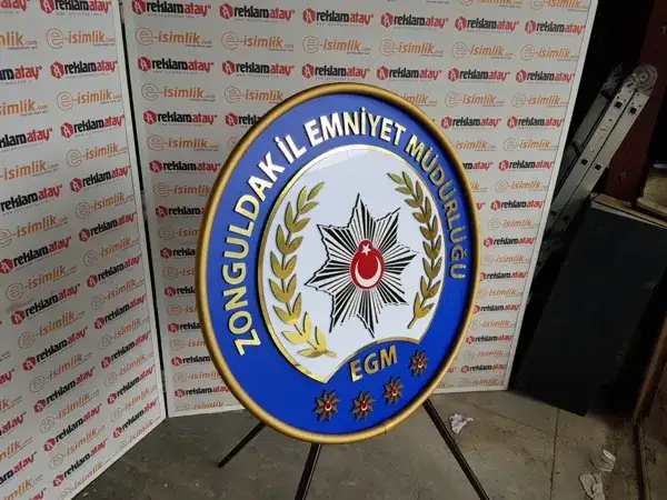 Zonguldak Emniyet Müdürlüğü Metal Çelenk