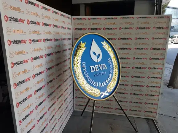 DEVA Partisi Metal Çelenk Beylikdüzü — Fotoğraf 2