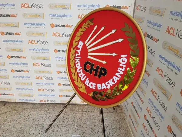 CHP Beylikdüzü Metal Çelenk