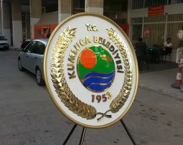 Kumluca Belediyesi Metal Çelenk