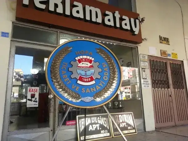 Ticaret Odası Metal Çelenk