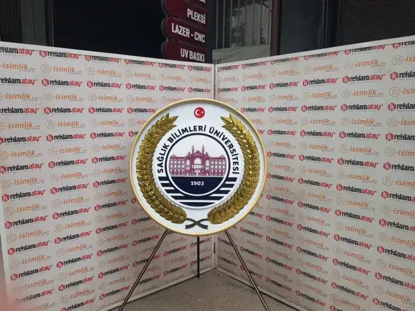 Sağlık Bilimleri Üniversitesi Metal Çelenk