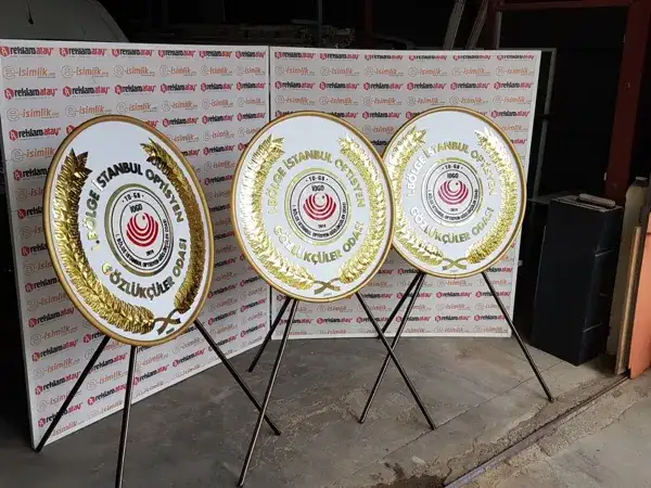 1. Bölge İstanbul Optisyen Gözlükçüler Odası Metal Çelenk — Fotoğraf 6